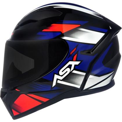 Imagem de Capacete ASX City - Start Preto brilhante/Vermelho/Azul