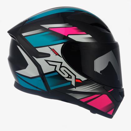 Imagem de Capacete ASX City Start Preto E Rosa