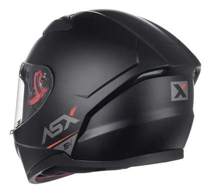 Imagem de Capacete asx city sv solid preto fosco grafite 64/xxl