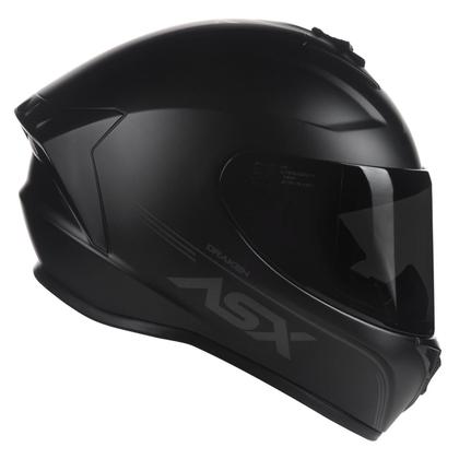 Imagem de Capacete asx draken solid fosco preto 60/l