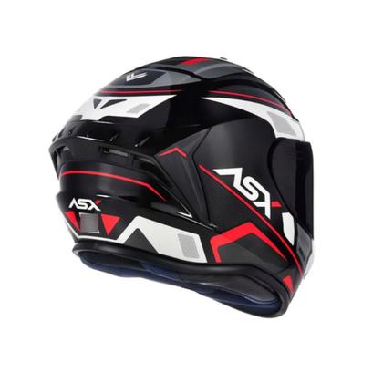 Imagem de CAPACETE ASX DRAKEN WIND GLOSS BLACK/WHITE/RED TAmanho 56