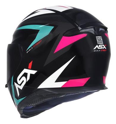 Imagem de Capacete ASX Eagle Street Brilho Feminino +  Narigueira