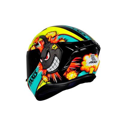 Imagem de Capacete Axxis Draken Bomb Amarelo Bihante Esportivo