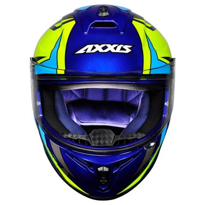 Imagem de Capacete AXXIS Draken Vector Gloss Azul e Amarelo