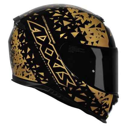 Imagem de Capacete Axxis Eagle Breaking Preto/Ouro Brilhante