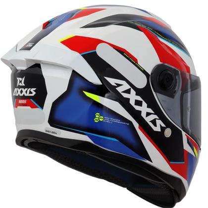 Imagem de Capacete Axxis Hummer B Nighthawk E5 Branco Vermelho Azul