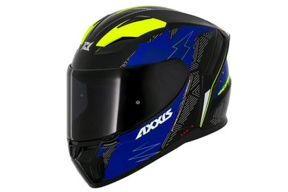 Imagem de Capacete Axxis Segment Now Azul Brilhante Esportivo Moto Motociclista