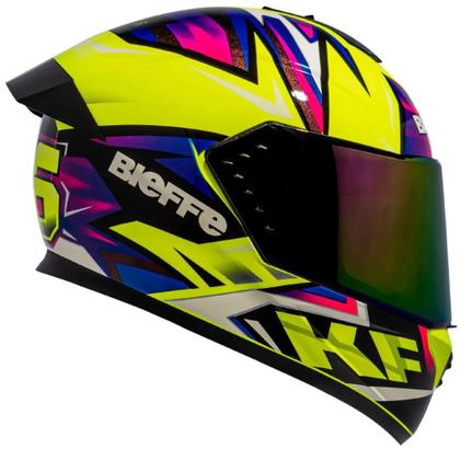 Imagem de Capacete Bieffe B12 Kf Aerofolio Branco/ Amarelo