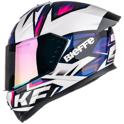 Imagem de Capacete Bieffe B12 Kf Aerofolio Branco/ Amarelo