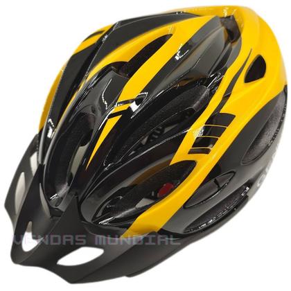 Imagem de Capacete Bike Ciclismo + Garrafa Térmica + Suporte + Sinalizador + Óculos + Par De Luvas