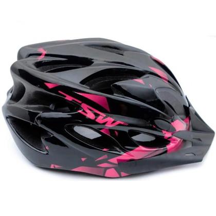 Imagem de Capacete Bike Mtb Tsw Ciclista Com Sinalizador De Led + Luvas