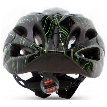 Imagem de Capacete Bike Mtb Tsw Ciclista Com Sinalizador De Led + Luvas