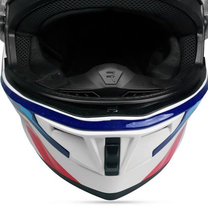 Imagem de Capacete Branco/Azul Gp Tech Pilot Stream