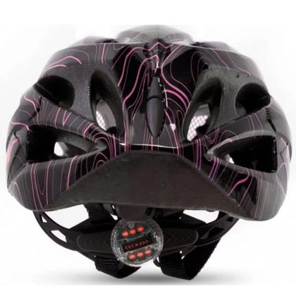 Imagem de Capacete Ciclismo Bike + Garrafa Térmica + Suporte + Pisca + Óculos + Par De Luvas