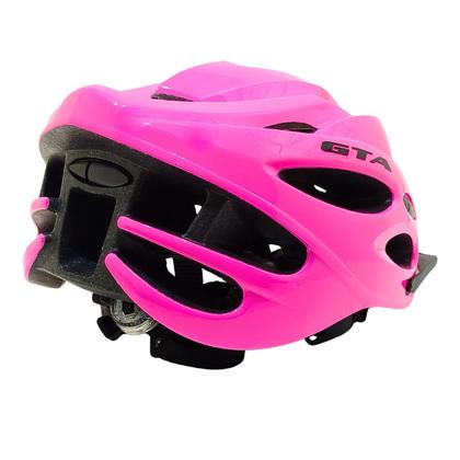 Imagem de Capacete Ciclismo Mtb 20 Entradas De Ar Com Led Rosa Gta