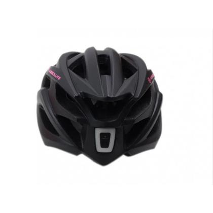 Imagem de Capacete ciclista absolute luna flash led recarregável preto com roxo