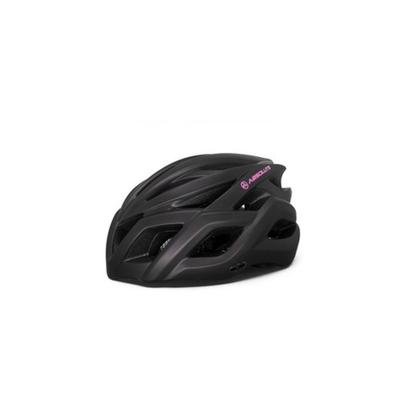 Imagem de Capacete ciclista absolute luna flash led recarregável preto com roxo