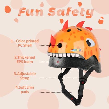 Imagem de Capacete de bicicleta Atphfety Toddler Kids, ajustável de 4 a 58 cm de 1 a 14 anos