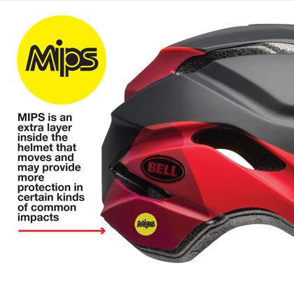 Imagem de Capacete de bicicleta BELL Revolution MIPS preto/vermelho para adultos (14 anos ou mais)