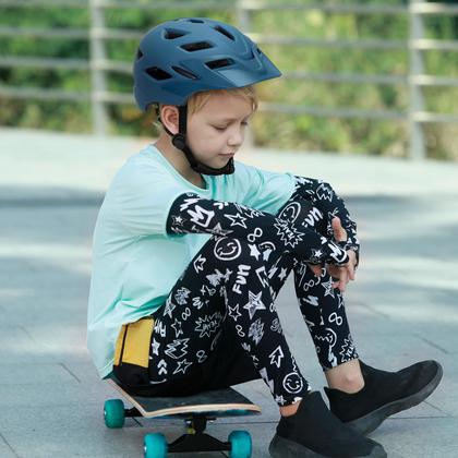 Imagem de Capacete de bicicleta infantil Bilaki ajustável para 3-14 anos com viseira