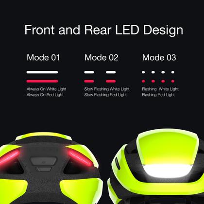 Imagem de Capacete de bicicleta inteligente Lumos Ultra com luzes LED para adultos
