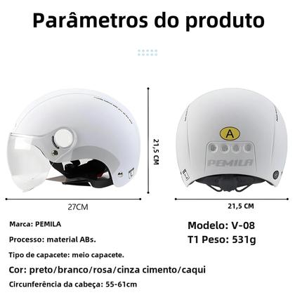 Imagem de Capacete de Bicicleta MTB para Todas as Estações - com Óculos e Adesivos Refletivos