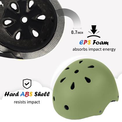 Imagem de Capacete de bicicleta OUWOER ajustável multiesportivo para crianças e jovens