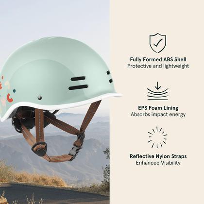 Imagem de Capacete de bicicleta Retrospec Remi para crianças Matcha Bloom 49-53cm