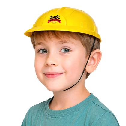 Imagem de Capacete de Brinquedo Infantil Construtor Adulto Tamanho Único