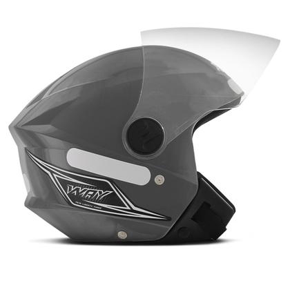 Imagem de Capacete De Moto Aberto Feminino Masculino Mixs Way Com Viseira Cristal Confortável Barato