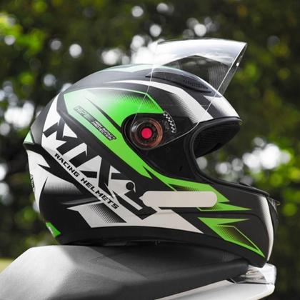 Imagem de Capacete de Moto Mixs Mx2 Storm Bavete Narigueira Fechado Viseira Cristal Antirrisco Selo Inmetro Original ProTork Garantia Confortável e Leve