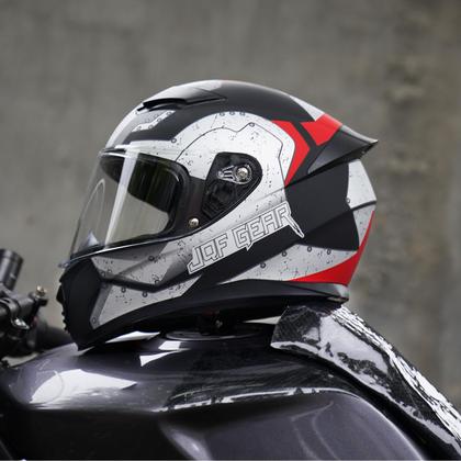 Imagem de Capacete de motocicleta JQF Gear Full Face WS-607 DOT para adultos