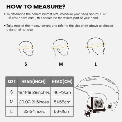 Imagem de Capacete de snowboard DBIO Snow para adultos com 9 aberturas com certificação ASTM