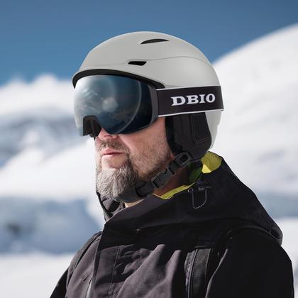 Imagem de Capacete de snowboard DBIO Snow para adultos com 9 aberturas com certificação ASTM