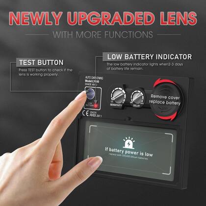 Imagem de Capacete de soldagem YESWELDER True Color Auto Darkening LYG-L500A-Q