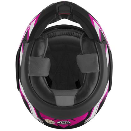 Imagem de Capacete Escamoteável Attack Evo Brilhante Moto Pro Tork Segurança Conforto Proteção Masculino Feminino