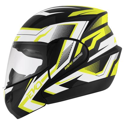 Imagem de Capacete Escamoteável Attack Evo Brilhante Moto Pro Tork Segurança Conforto Proteção Masculino Feminino