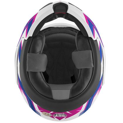 Imagem de Capacete Escamoteável Attack Evo Brilhante Moto Pro Tork Segurança Conforto Proteção Masculino Feminino