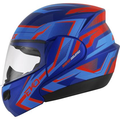 Imagem de Capacete Escamoteável Attack Evo Brilhante Moto Pro Tork Segurança Conforto Proteção Masculino Feminino