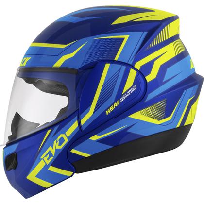 Imagem de Capacete Escamoteável Attack Evo Brilhante Moto Pro Tork Segurança Conforto Proteção Masculino Feminino
