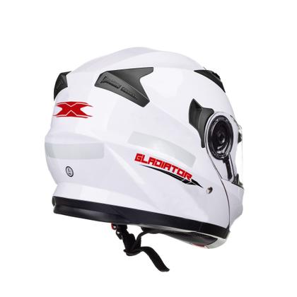 Imagem de Capacete escamoteável texx gladiator v3 branco