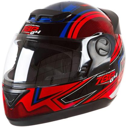 Capacete Evolution 4g Protork 788 N 58 Preto/vermelho/azul - Pro
