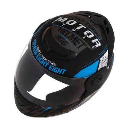 Imagem de Capacete Evolution G6 788 Factory Racing Neon Azul Tam. 60 CAP-550AZ