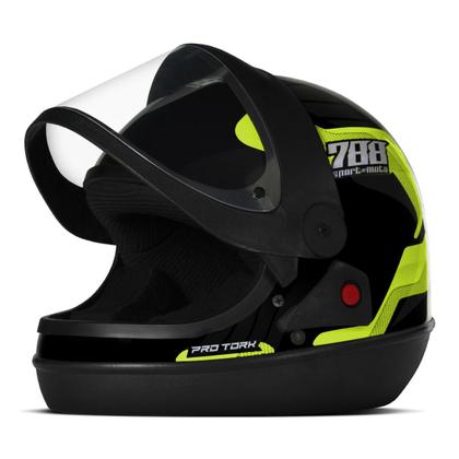 Imagem de Capacete Fechado Integral Barato Feminino Masculino Protork Sport Moto 788
