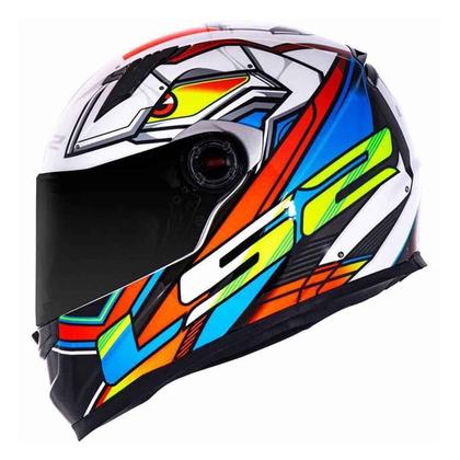 Capacete Fechado Ls2 Ff358 Xdron Neon Laranja - Capacete de