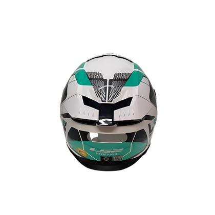 Imagem de Capacete Fechado LS2 FF808 Stream 2 Road Branco Verde
