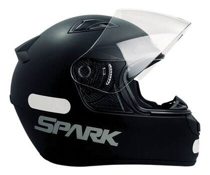 Imagem de Capacete fechado new spark solid preto fosco