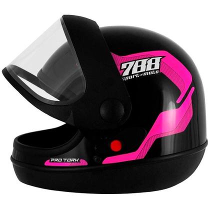 むいけ Capacete Fechado Pro Tork Sport Moto 788 Unissex - Capacete de