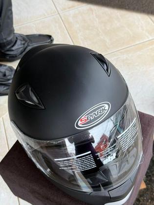 Imagem de Capacete Fechado Spark Ebf Classico Moto Preto Fosco