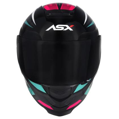Imagem de Capacete Feminino Asx Eagle Street Rosa Fechado Esportivo